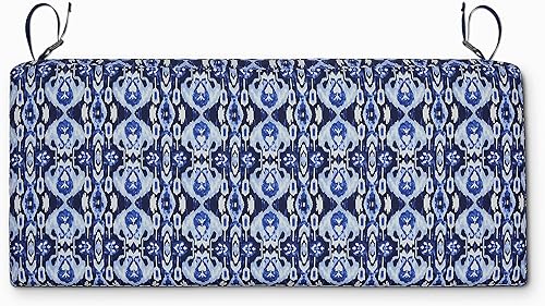 Miniatura 6 de Classic Accessories Vera Bradley by Classic Accessories - Cojín para banco de patio, resistente al agua, 54 x 18 x 3 pulgadas, Ikat Island, cojines