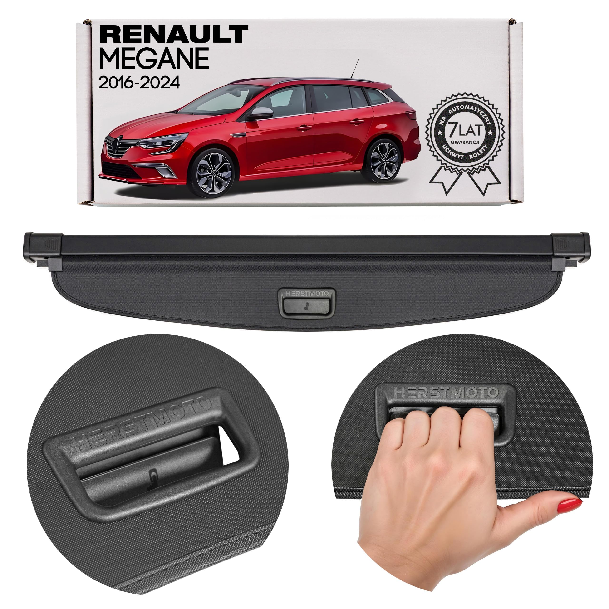 Kofferraumabdeckung Laderaumabdeckung für Renault Megane IV Kombi Grandtour Sport Tourer 2016-2024