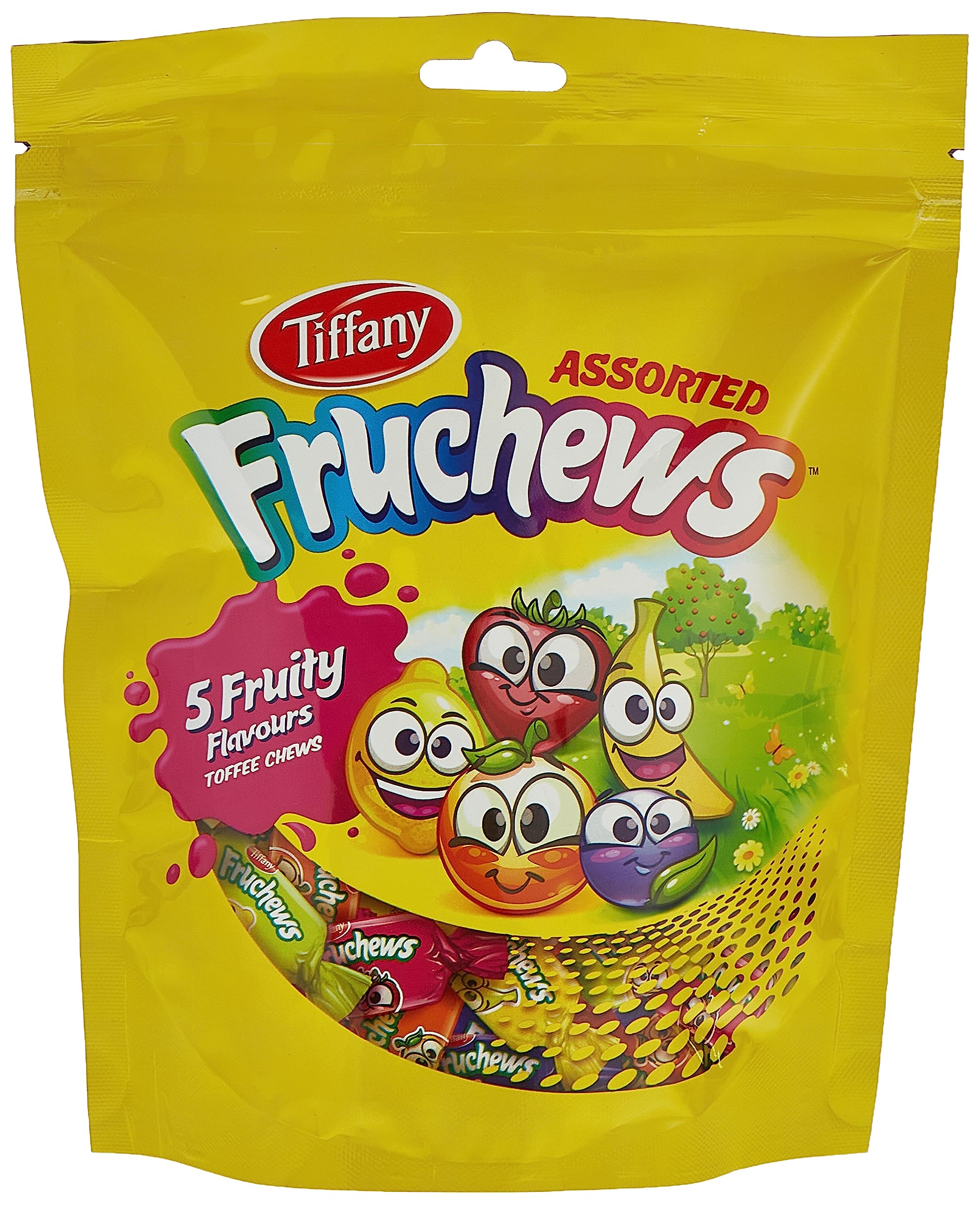 Tiffany, Fruchews, 5 Fruity Flavours Toffee Chews, 300g