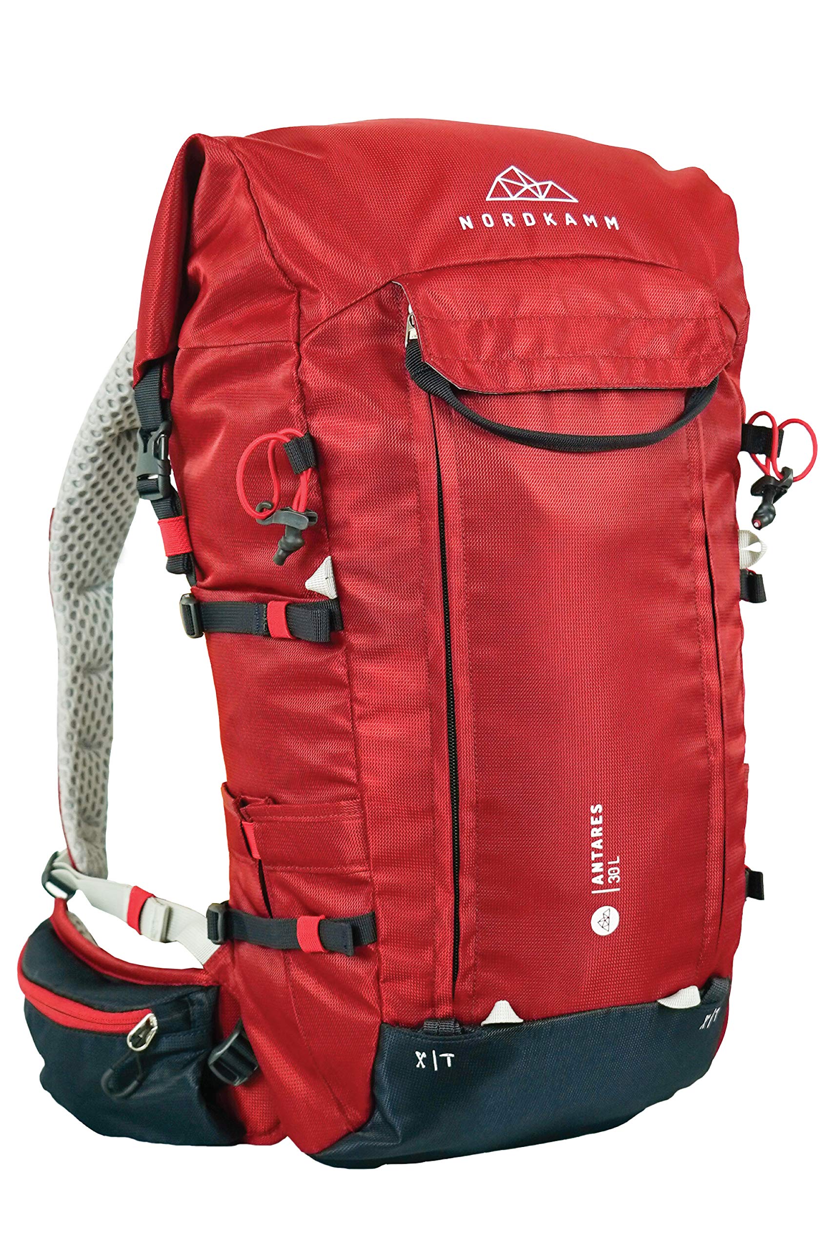 NORDKAMM® Antares Alpine PRO Bergsport Allround Wanderrucksack 30L oder 40L, mit RollTop, Damen und Herren, für Wandern, Bergsteigen, Klettersteig, Skitouren, Hochtouren