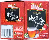 Chinezinho Chá De Maçã Com Canela Para Infusão 13 Gramas Com 10 Saquinhos
