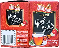 Chinezinho Chá De Maçã Com Canela Para Infusão 13 Gramas Com 10 Saquinhos