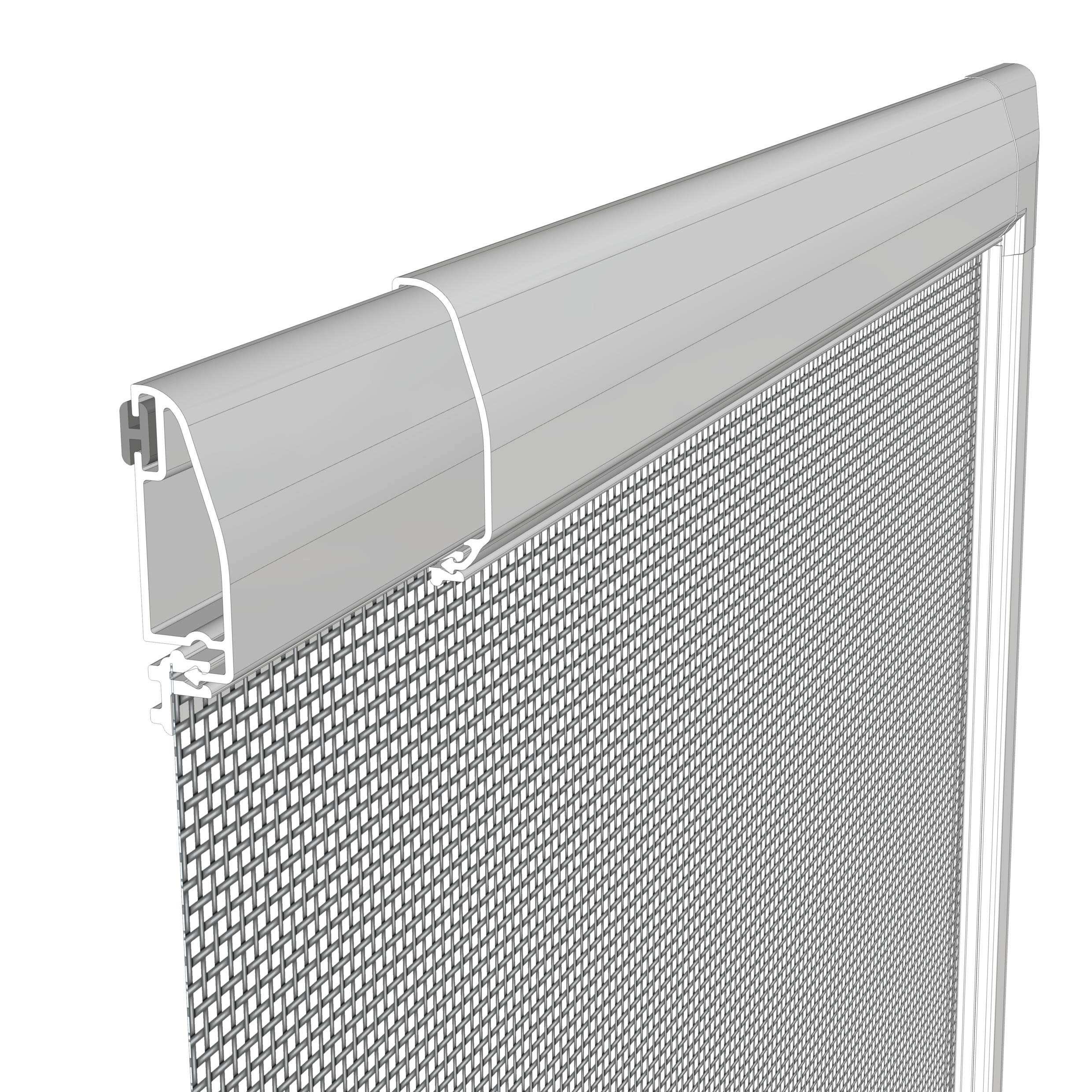 Windhager FLEXI Fit 04305 moskitiera teleskopowa, bez piłowania, zestaw do samodzielnego montażu, 130 x 150 cm, kolor biały
