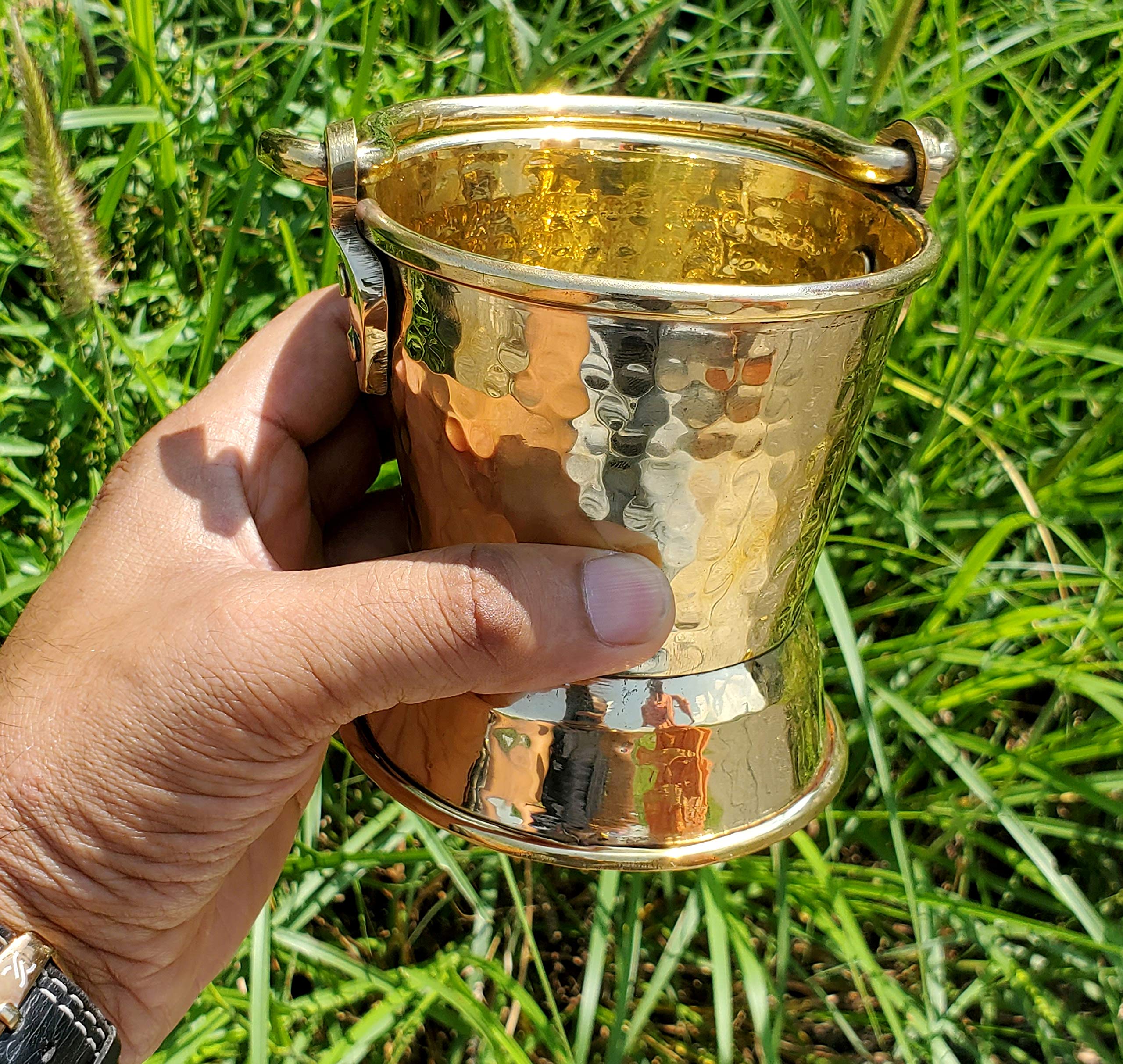 Indian Bucket Collection Brass Buckets From India Vintage Iron Indian Farm Buckets Jardinopia
