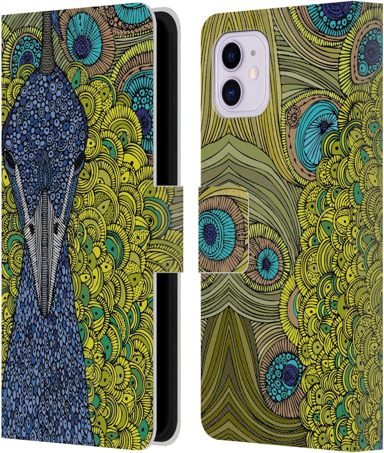 Head Case Designs Officially Licensed Valentina The Peacock Birds Leather Book Wallet Case Cover Compatible With Apple iPhone 11 Head Case Designs Officially Licensed Valentina The Peacock Birds Leather Book Wallet Case Cover Compatible With Apple iPhone 11