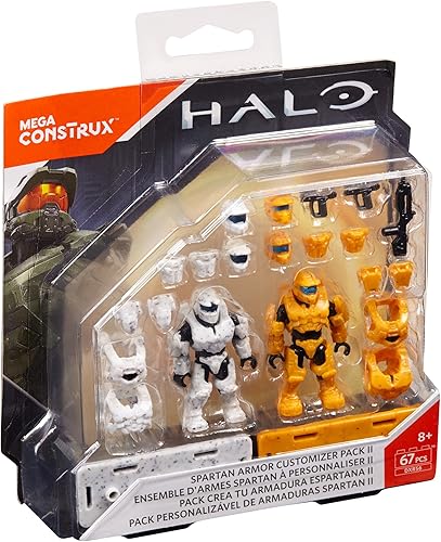 Miniatura 7 de Mega Construx Halo Spartan Armor Customizer Paquete de set de construcción