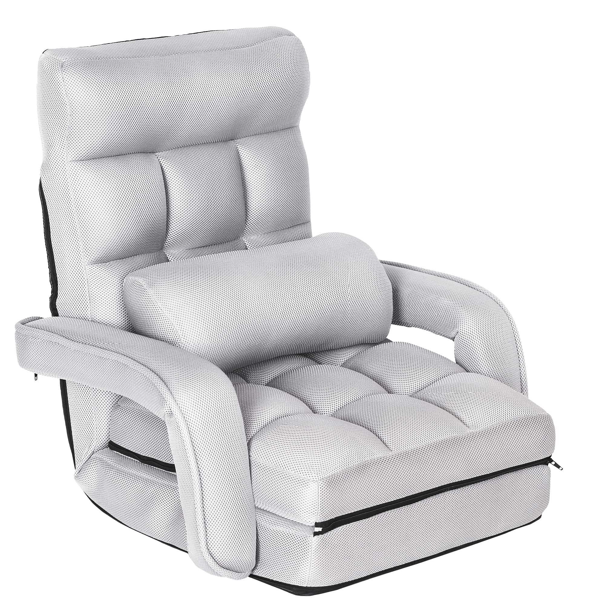 WAYTRIM Summer Indoor Chaise Lounge Sofa, Folding Lazy Sofa Floor Chair