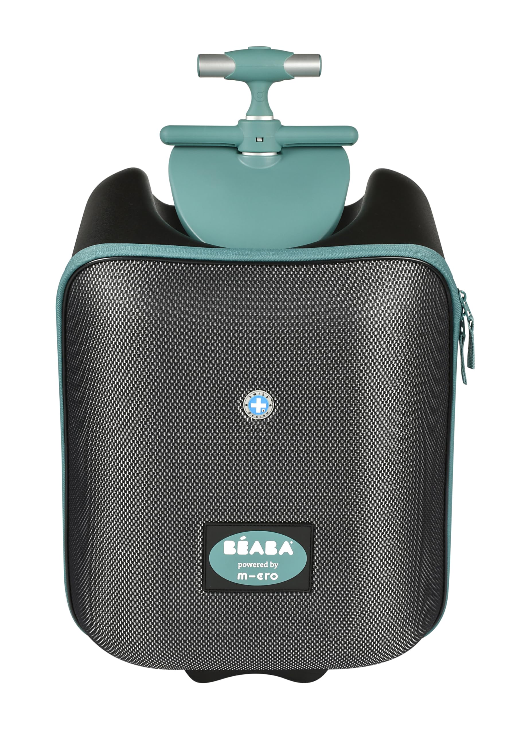 BÉABA - Valigia rigida 2 in 1 con Seggiolino per Bambini, A partire dai 4 anni, Scalabile, Ampia Apertura, Capacità 22L, Diversi Scomparti, Pratica e Maneggevole, Luggage Eazy