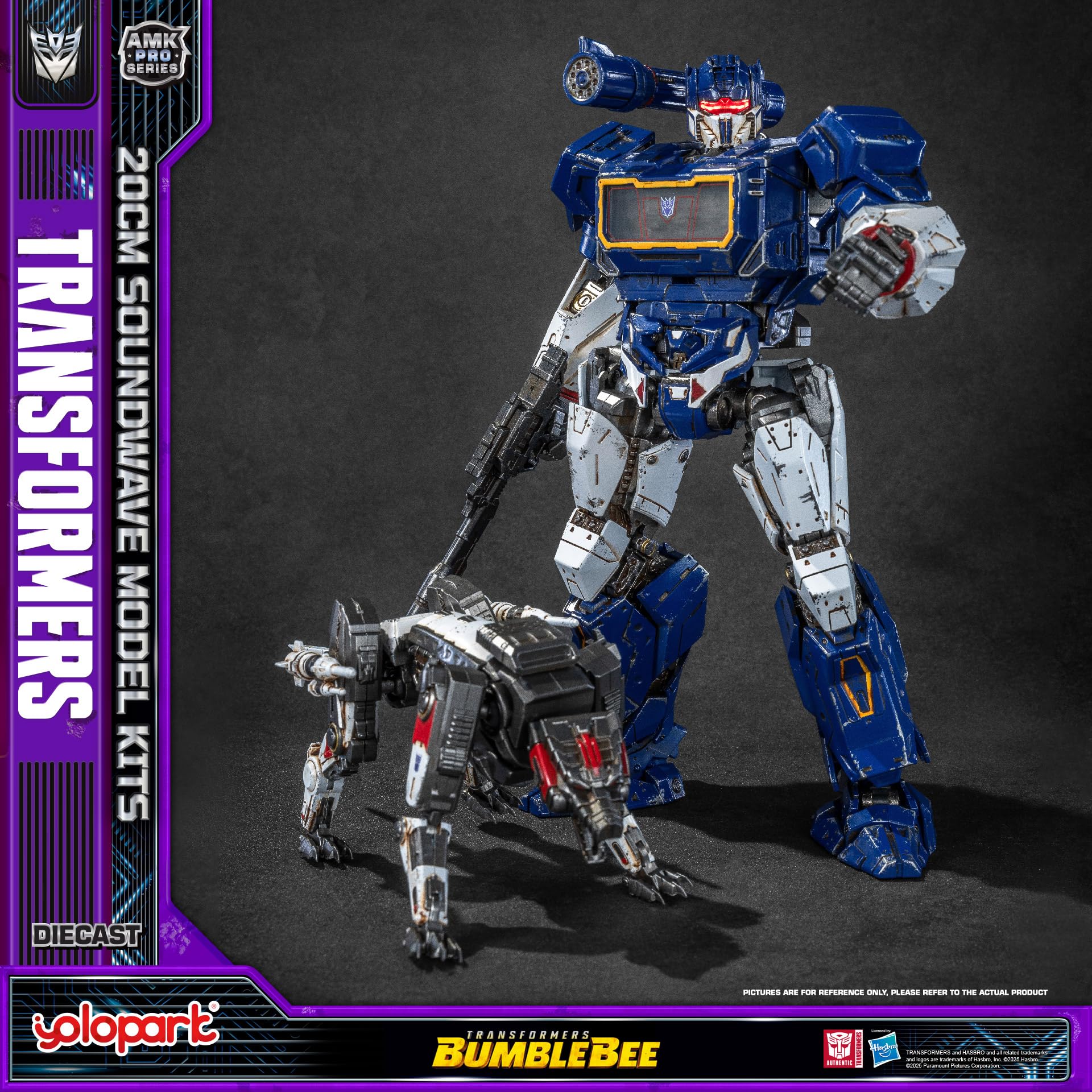 YOLOPARK Transformers: AMK PRO Soundwave and Ravage, boneco