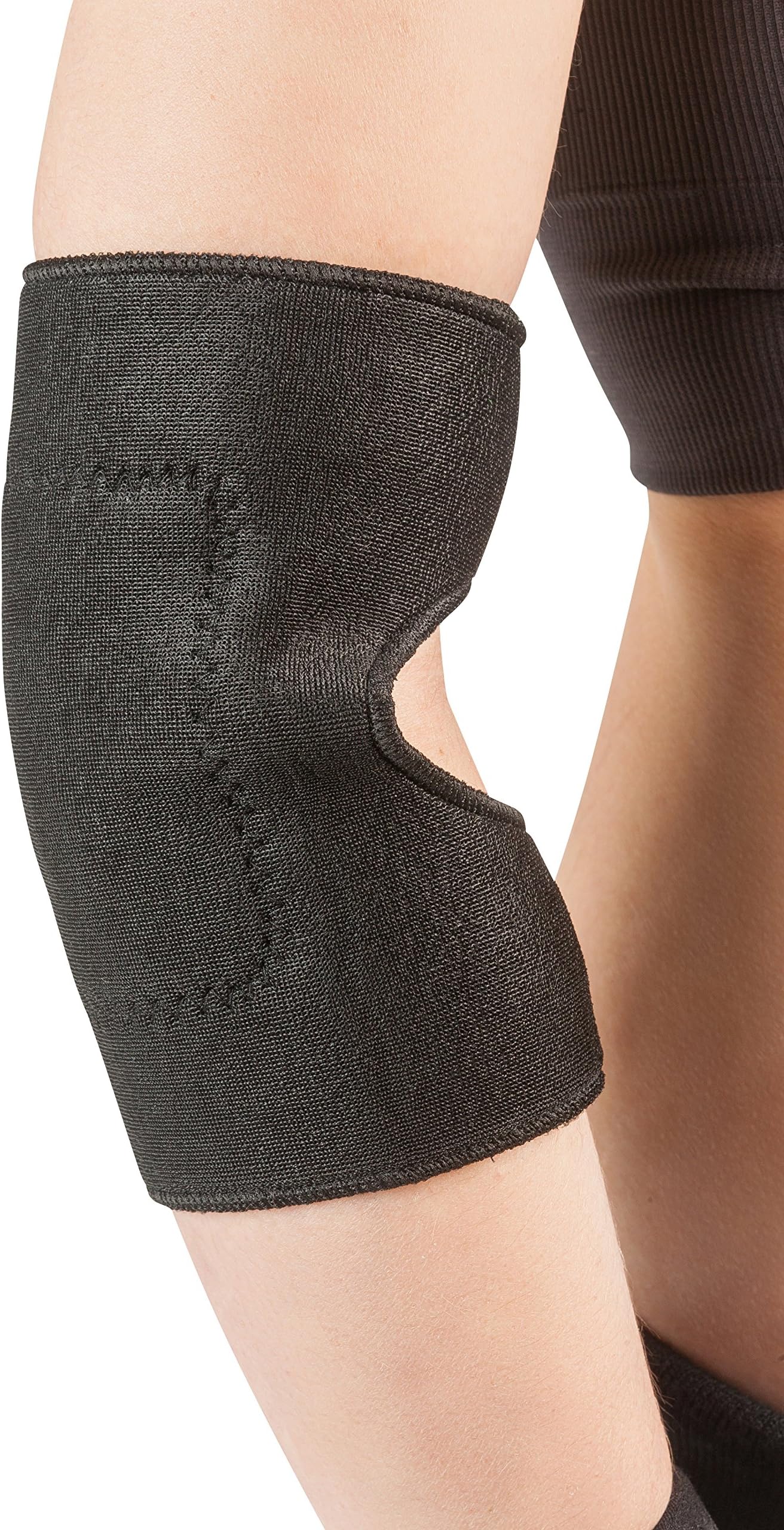 Delfins Ellbogenbandage M mit 4 Magnete und Turmalin hilft bei allen Entzündungen und Sportverletzungen - für Damen und Herren – links und rechts tragbar