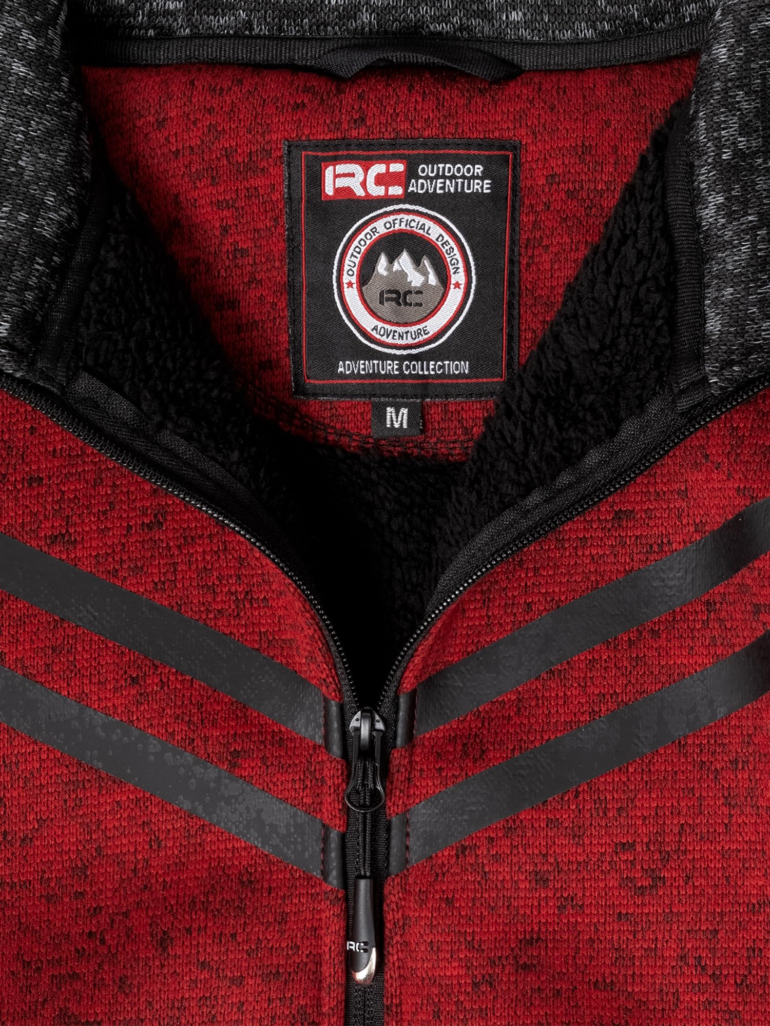 Rock Creek Fleecejacke Herren Outdoor H-373 | Wärmender Sweat-Pullover mit Reißverschluss, weiche Wanderbekleidung für Männer, Alltag, Camping und Freizeit