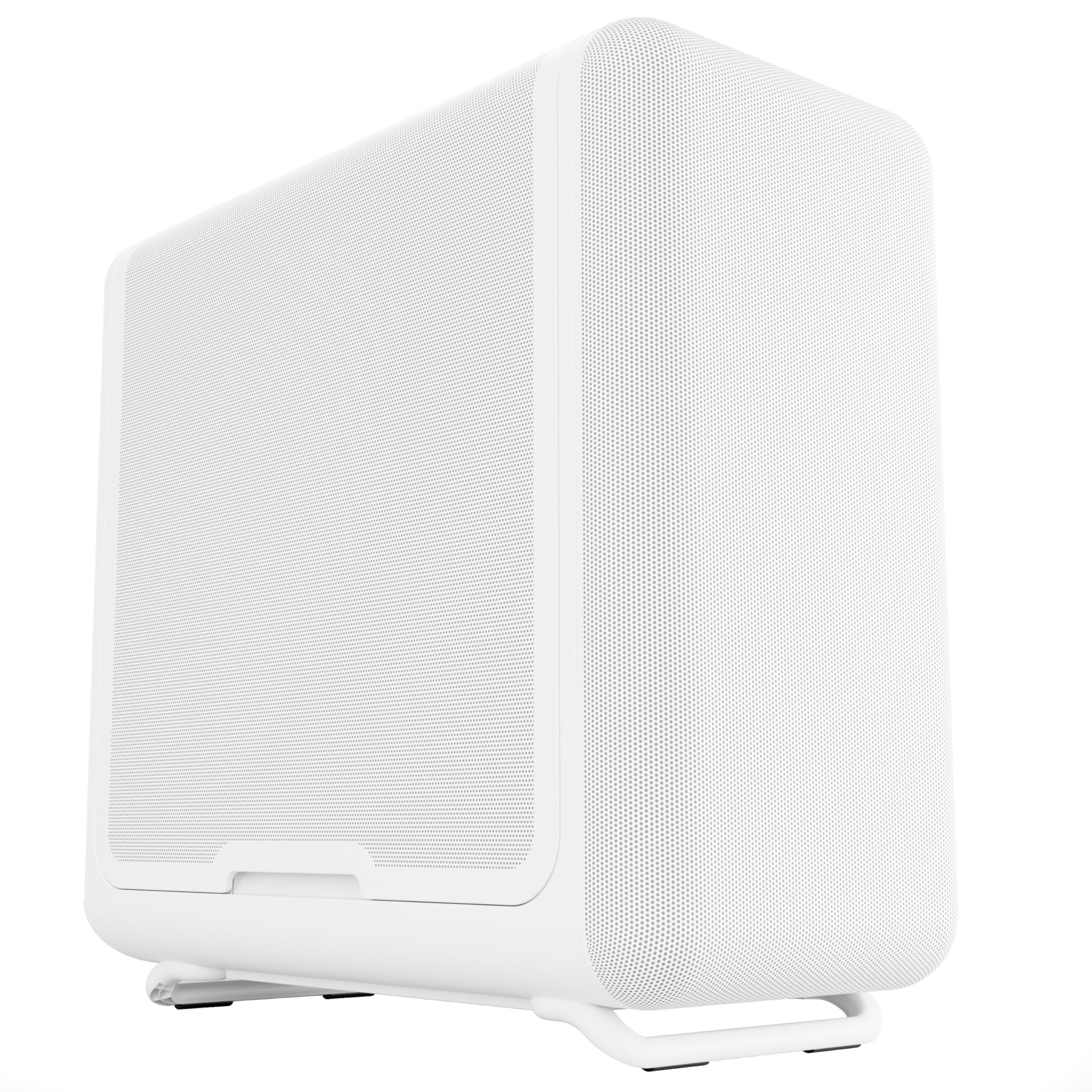 Hyte X50 Air - Modern Performance ATX Mid-Tower Gaming PC Case - Optimized High Airflow Chassis - Micro Mesh Panel - Tempered Acoustic Glass - Snow