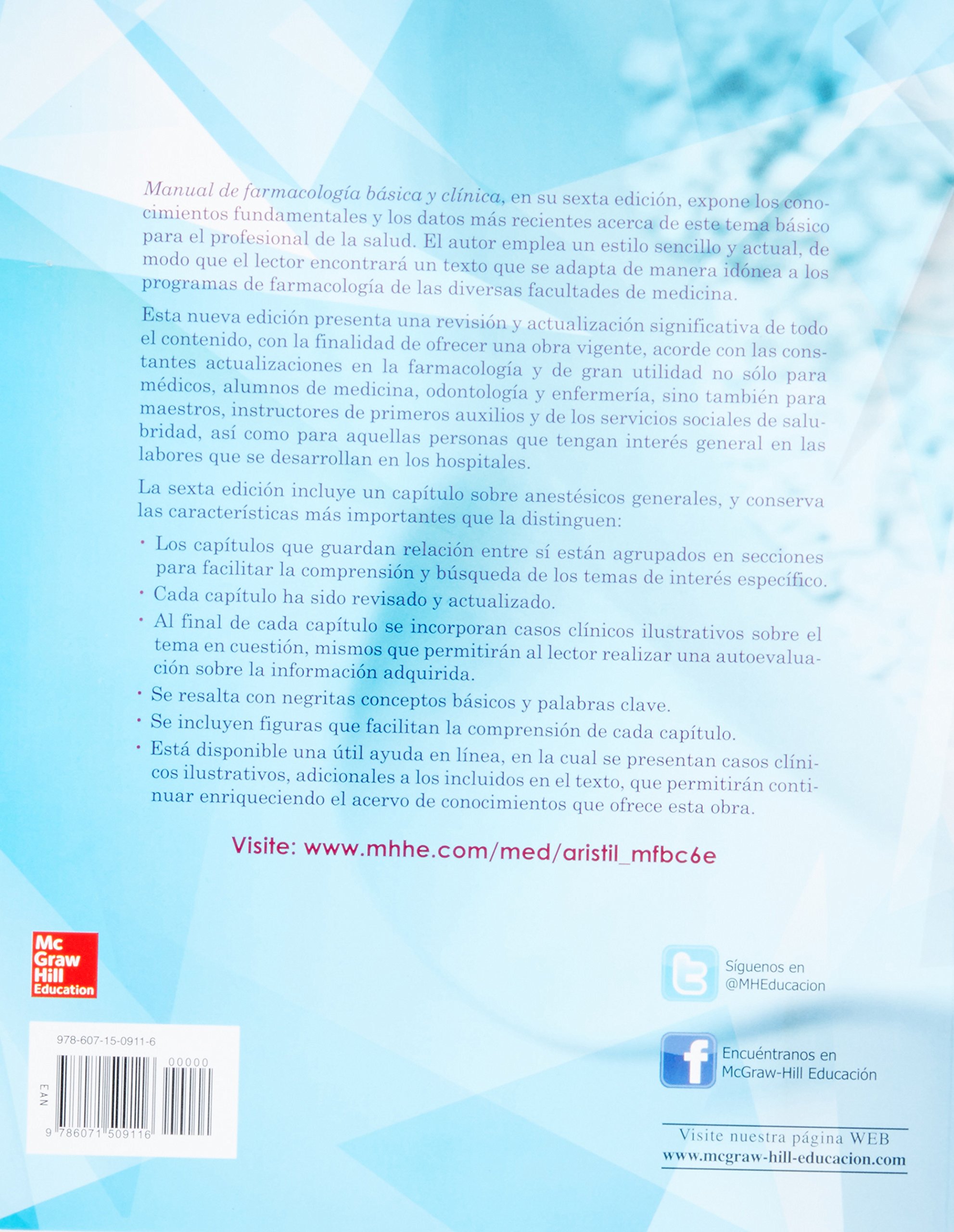 MANUAL DE FARMACOLOGIA - 9786071509116