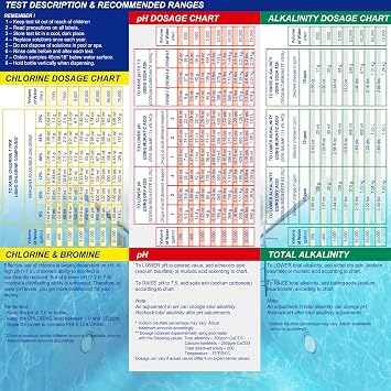 Swimming Pool Spa Water Chemical Test Kit for Chlorine, Bromine, pH, Alkalinity, Hardnees and Acid Demand Test (6 Way Test Kit)