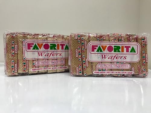Favorita Wafers (Galletas Favorita) La querida galleta de oblea de Puerto Rico - 16 oz (2 unidades)