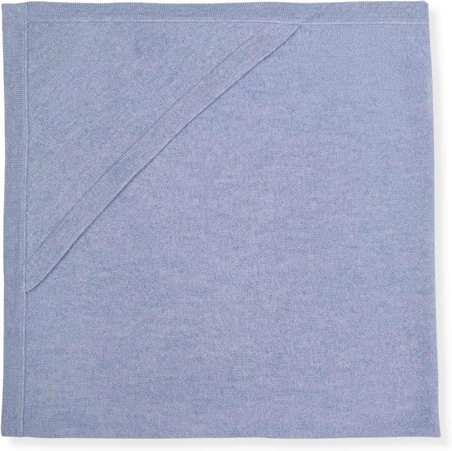 Jet&Bo BABY 100% Cashmere Receiving Blanket with Hood in Blue - 30” x 30” - Ultra Soft, Hypoallergenic & Temperature Regulating – Gift Box and Card Included
