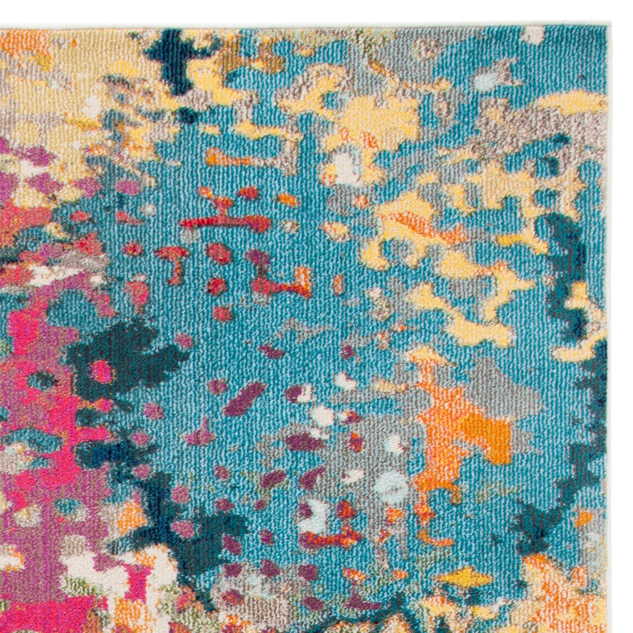 SAFAVIEH Tapis Boho pour Salon, Salle à Manger, Chambre à Coucher - Madison Collection, Tapis à Poil Court, Ivoire et Multi, 160 X 229 cm