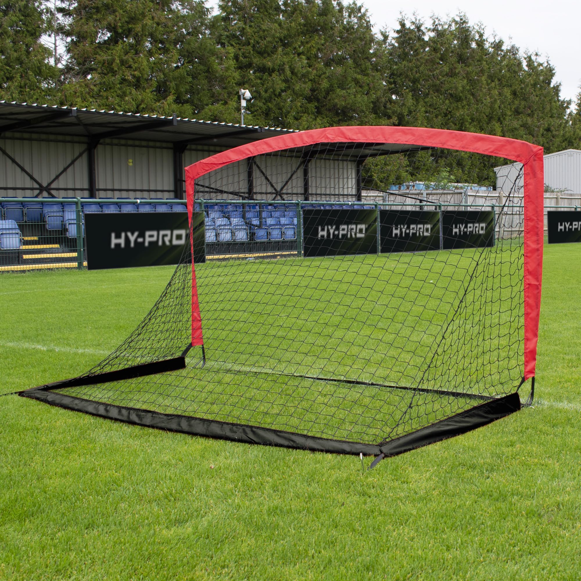 Hy-Pro Porta da calcio flessibile da 2,7 x 1,5 m, portatile, con borsa per il trasporto, per interni ed esterni, per bambini e adulti