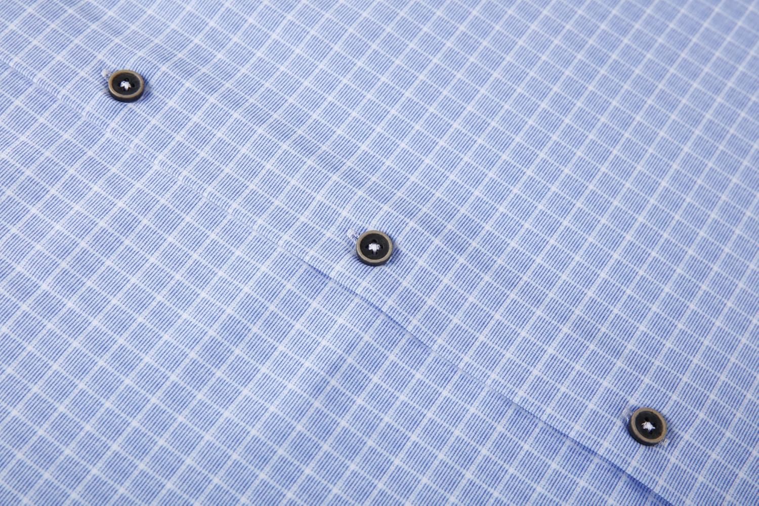 Alex Vando Mens Button Down Shirts Wrinkle Free 4-Way Stretch Print Business Casual Shirt - Image 4