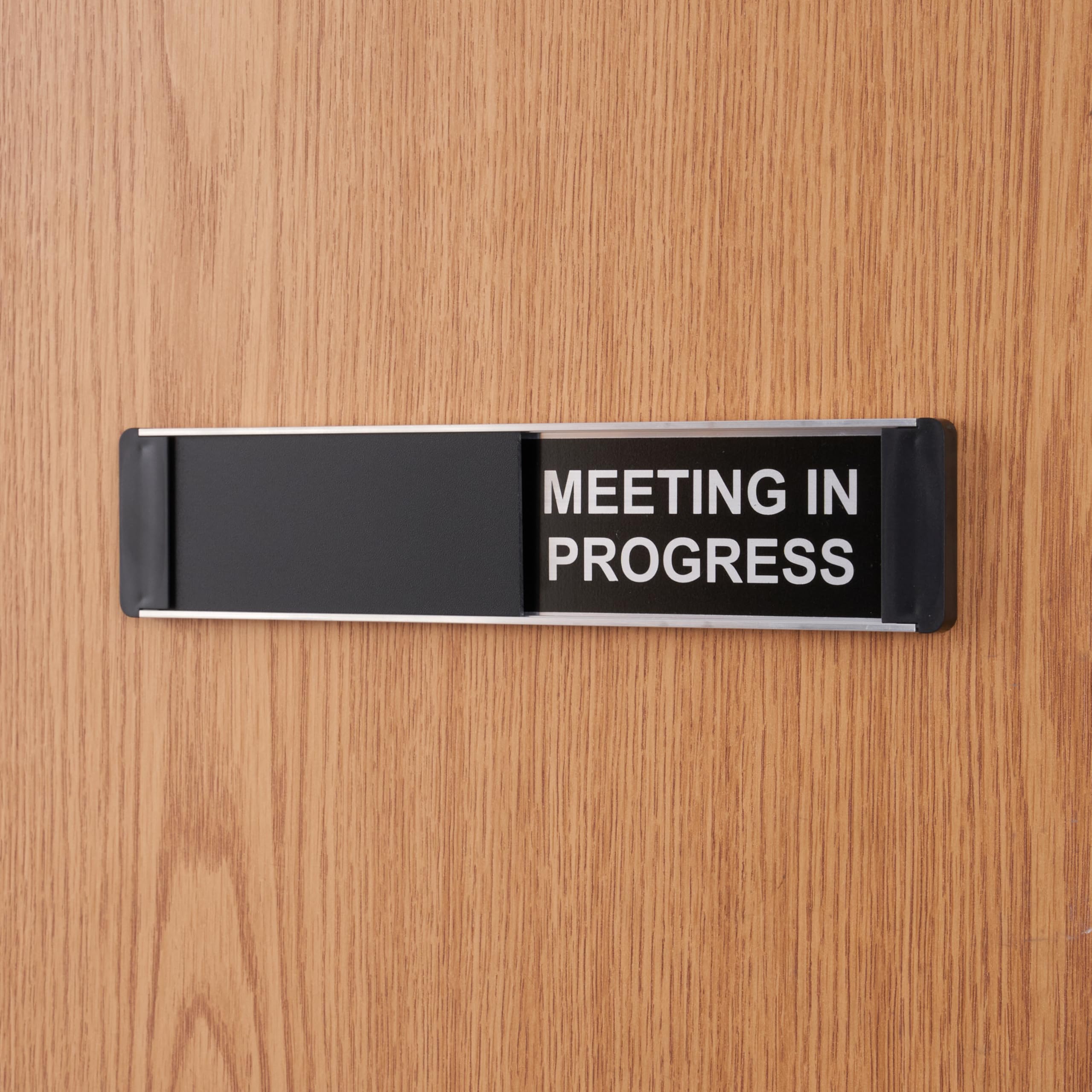 Stewart Superior Vacant Meeting In Progress Sliding Self Adhesive Sign Ref OF139