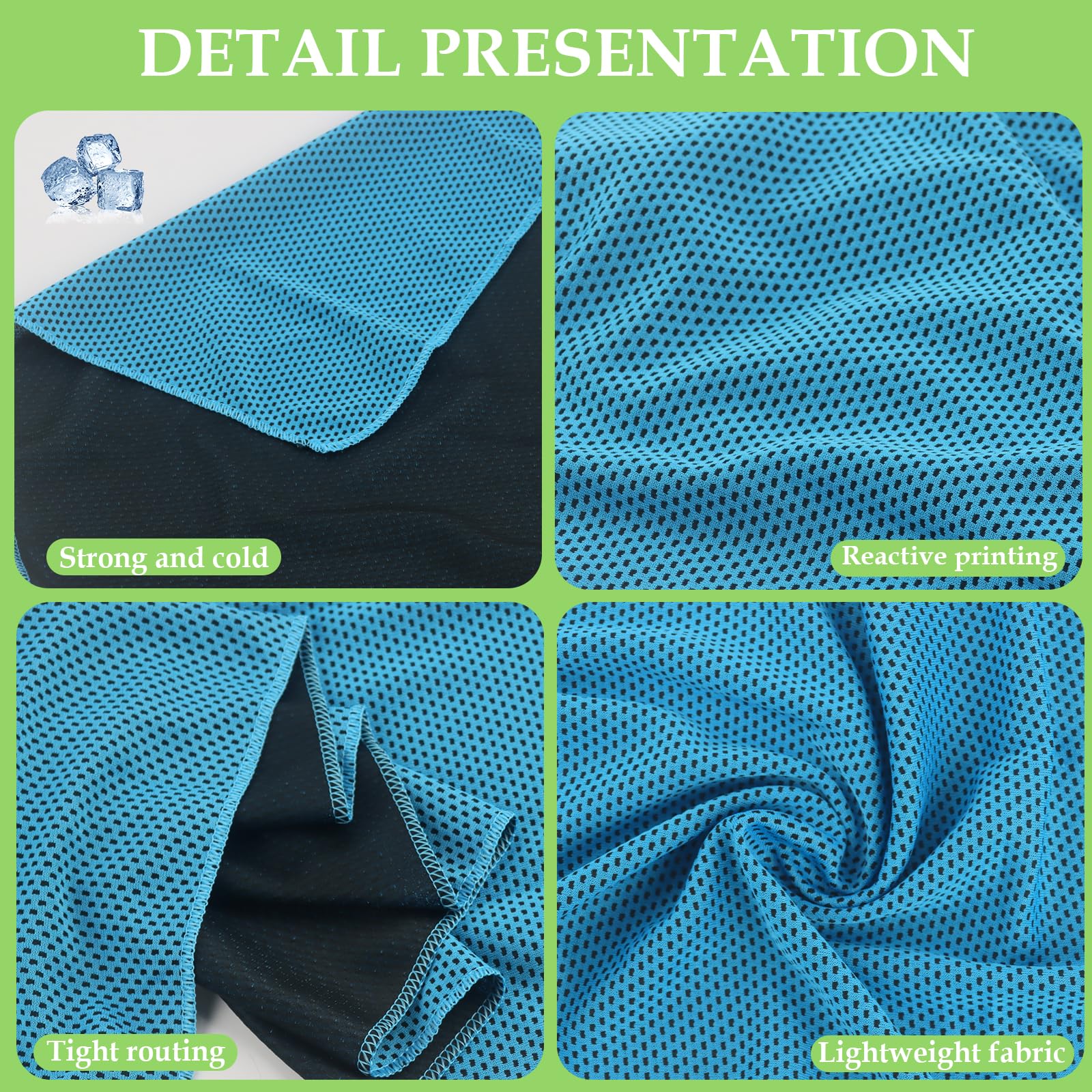 Asciugamano Di Raffreddamento In Microfibra 30x100 cm Per Fitness, Sport, Golf, Yoga
