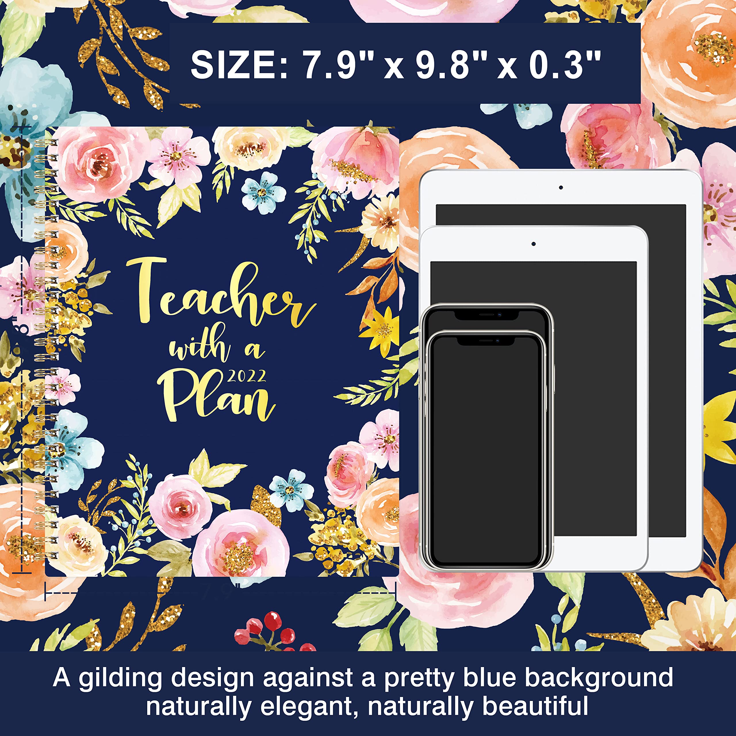 2022 Teacher Planner Teacher Planner for 2022, 8'' x 10'', January 2022 December 2022,Lesson