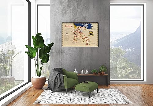 Miniatura 7 de Fotografía vintage de Normandía, impresión de mapas de la Segunda Guerra Mundial de Normandía, 1994 - Arte de pared de la Segunda Guerra Mundial,