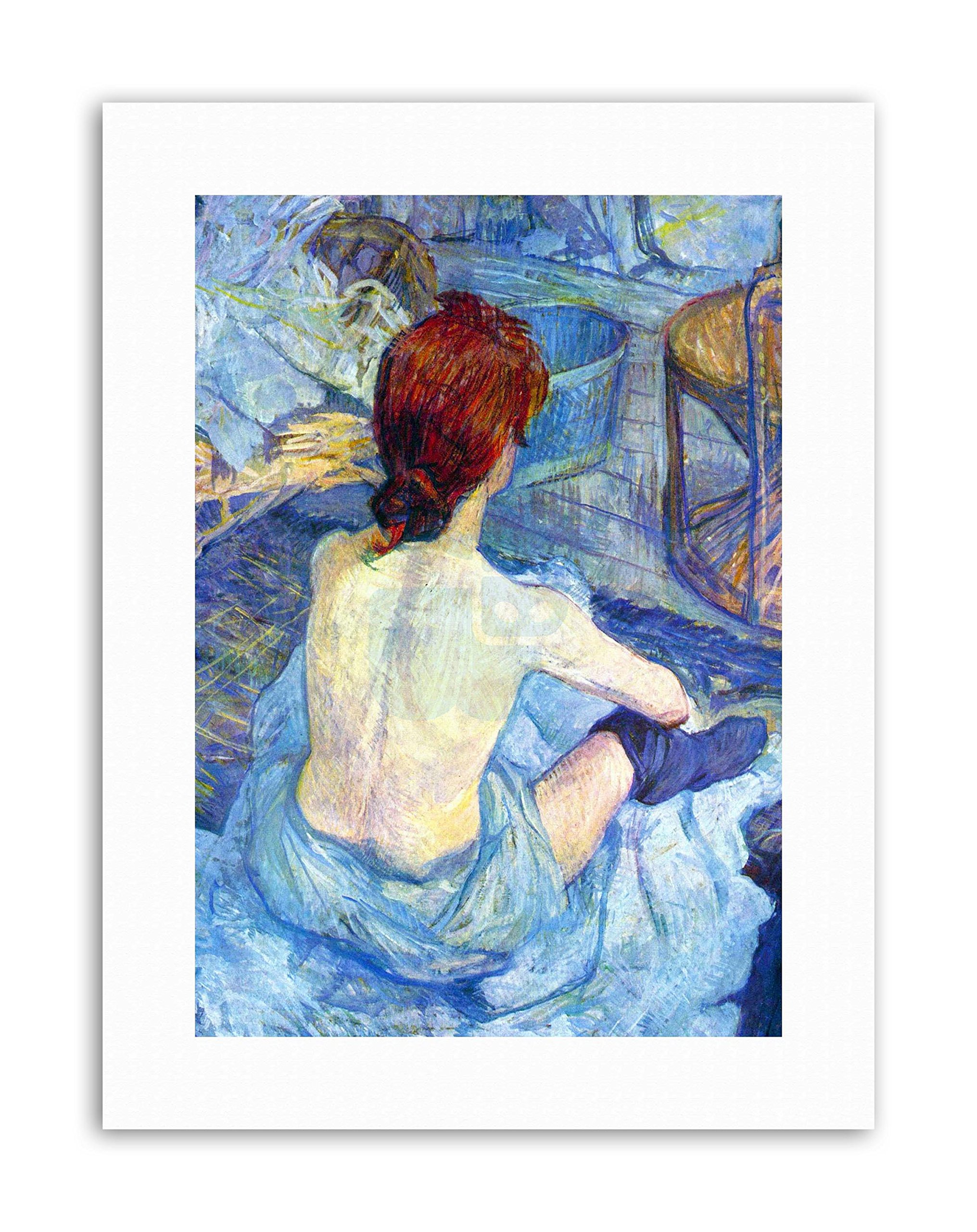 Wee Blue Coo Toulouse Lautrec Rousse Toilet Old Master Canvas Art Print