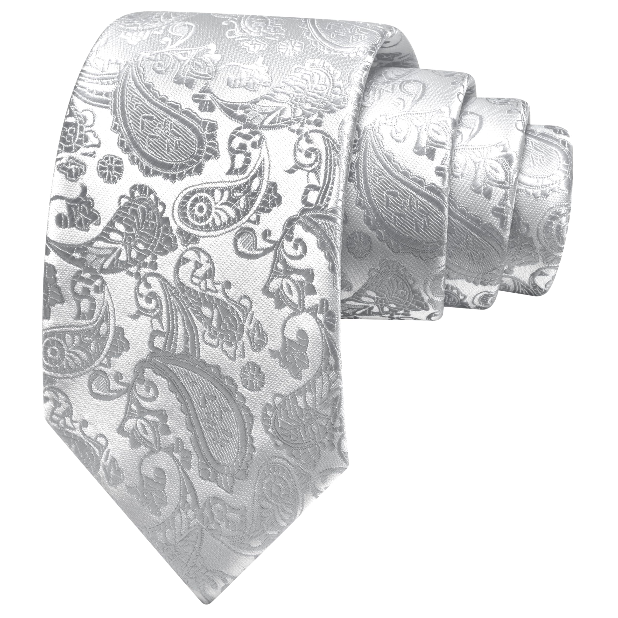 GUSLESON 3.15"(8cm) Fashion Paisley Ties Mens Woven Jacquard Necktie for Wedding