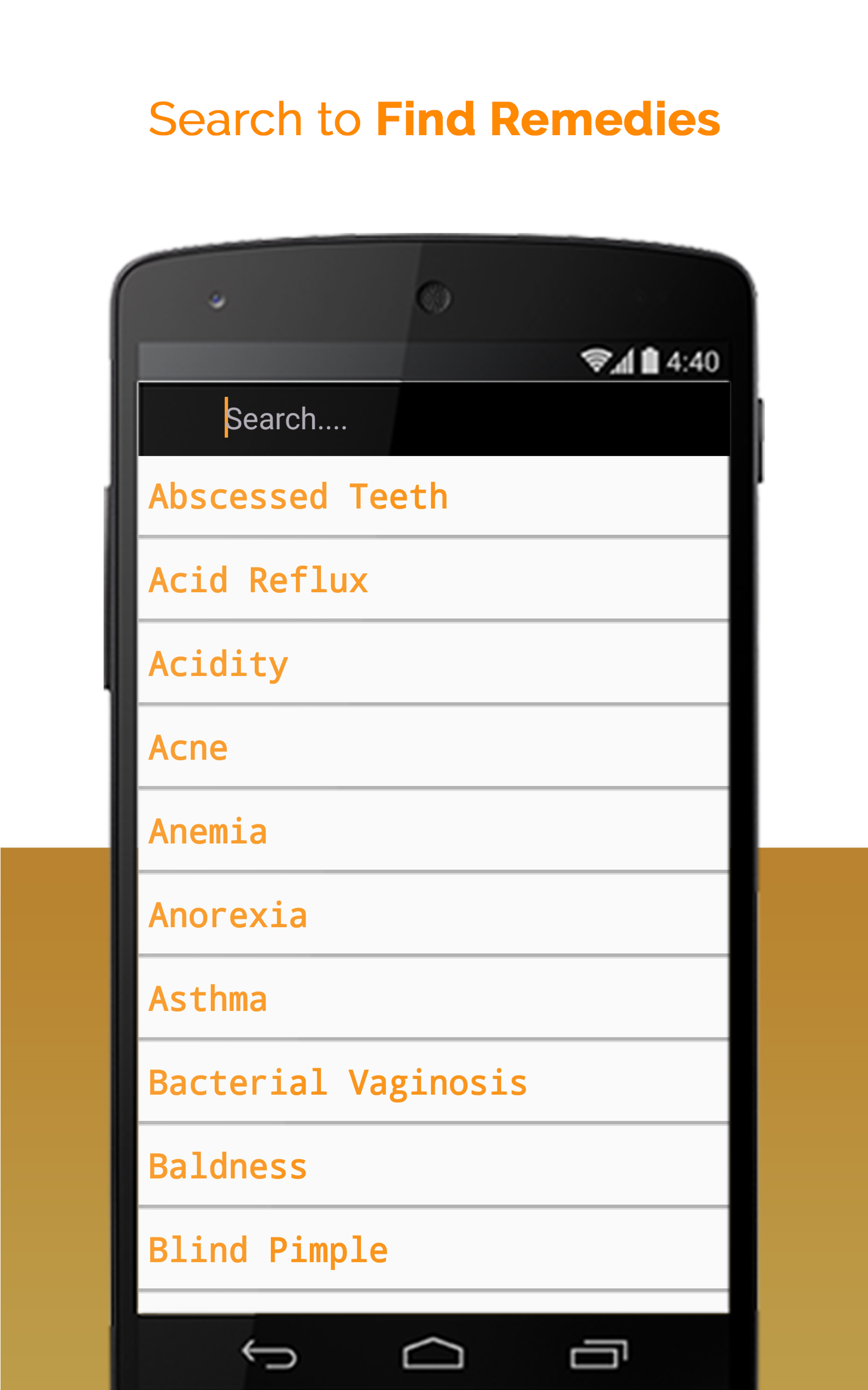 Home Remedies & Natural Cures for Common Ailment App on Amazon Appstore