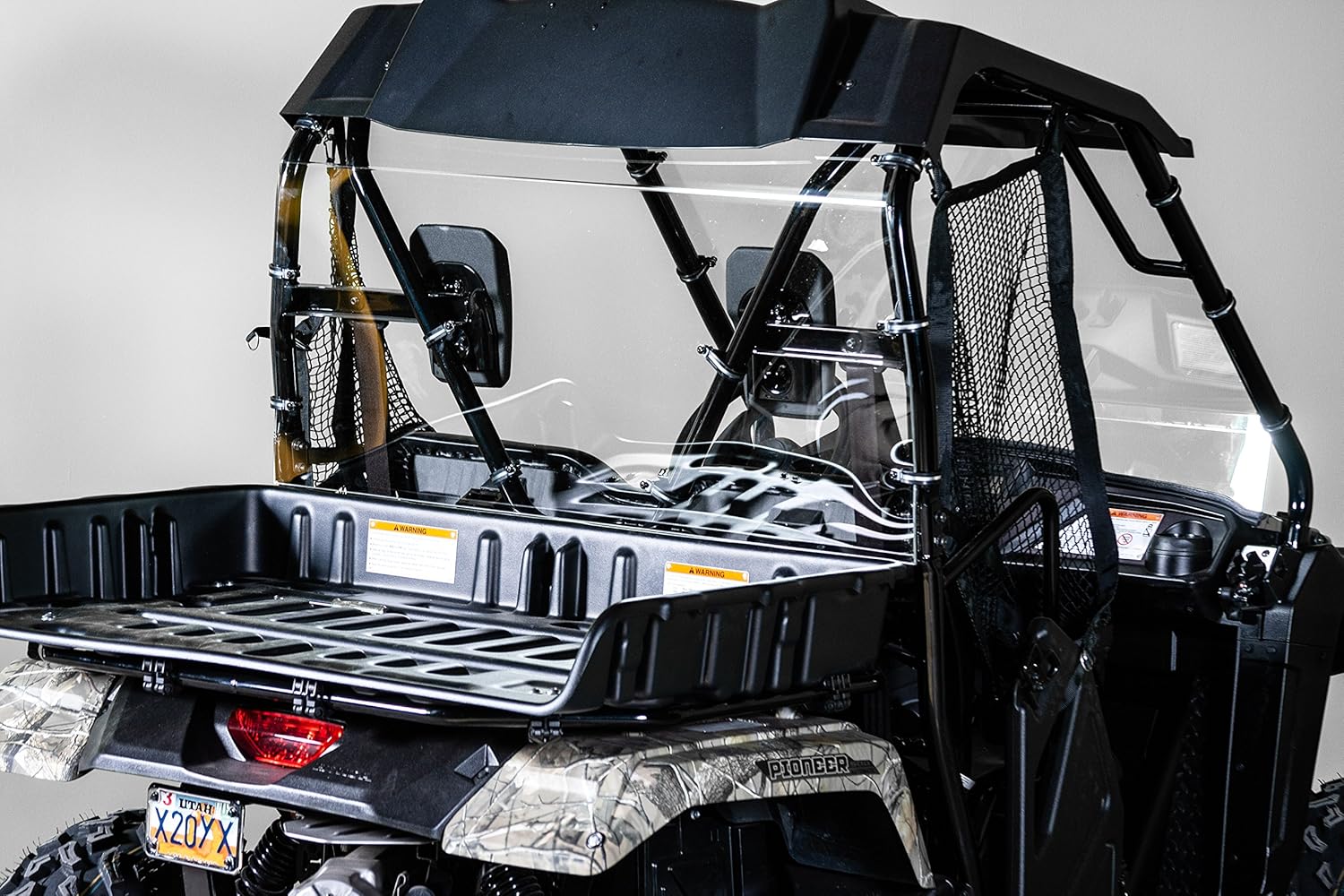 TerraRider Back UTV Windshield Compatible with Honda Pioneer 500 - Standard 3/16"