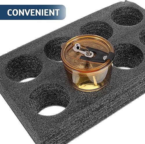 Miniatura 3 de 2 uds. Portavasos de espuma para llevar bebidas frías calientes bandejas portadoras de bebidas bandejas portadoras de bebidas para servicio de