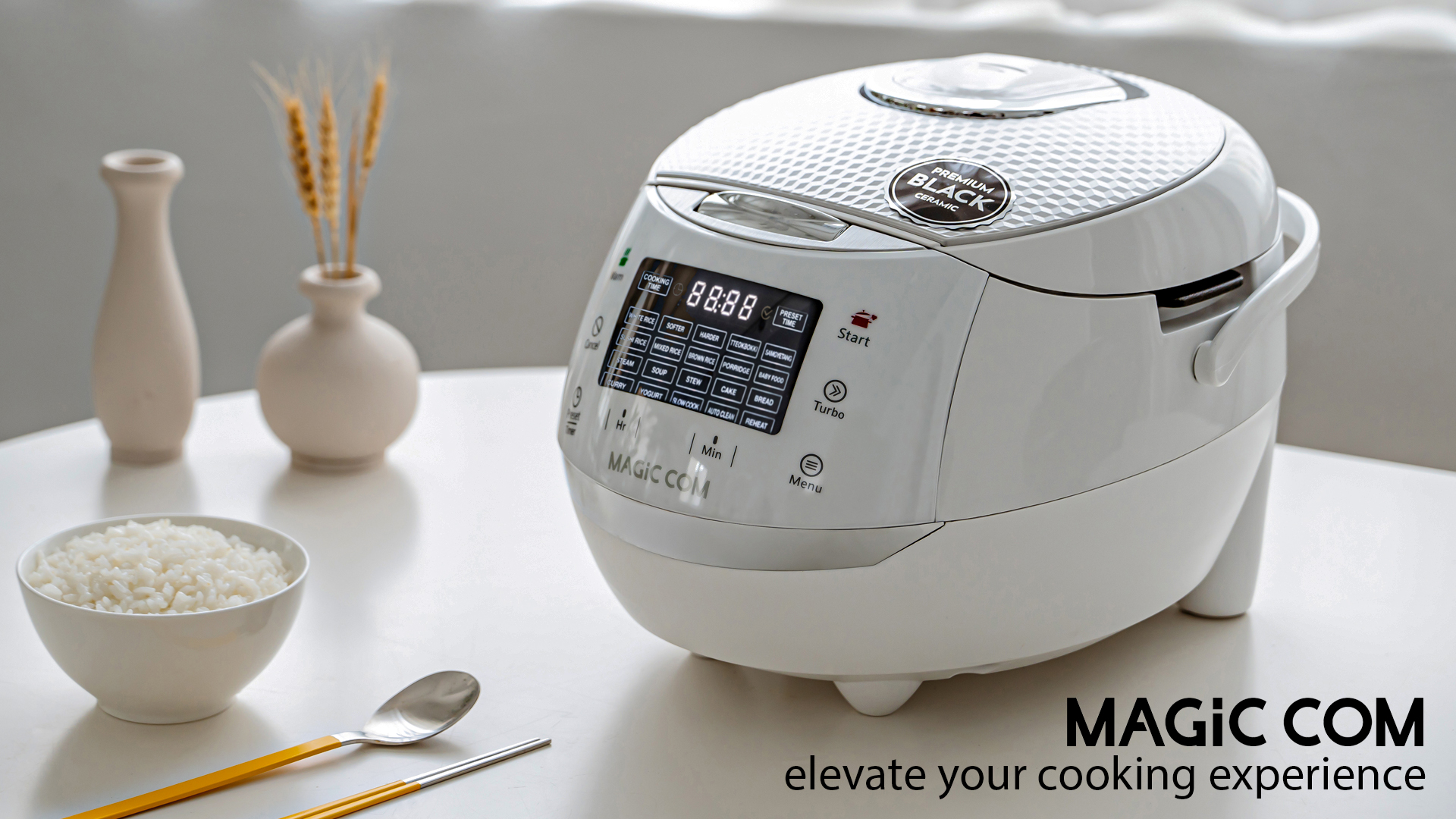 10 Cup Uncooked Rice Cooker Multi-function MAGiC COM 10-Cup Rice Cooker ...