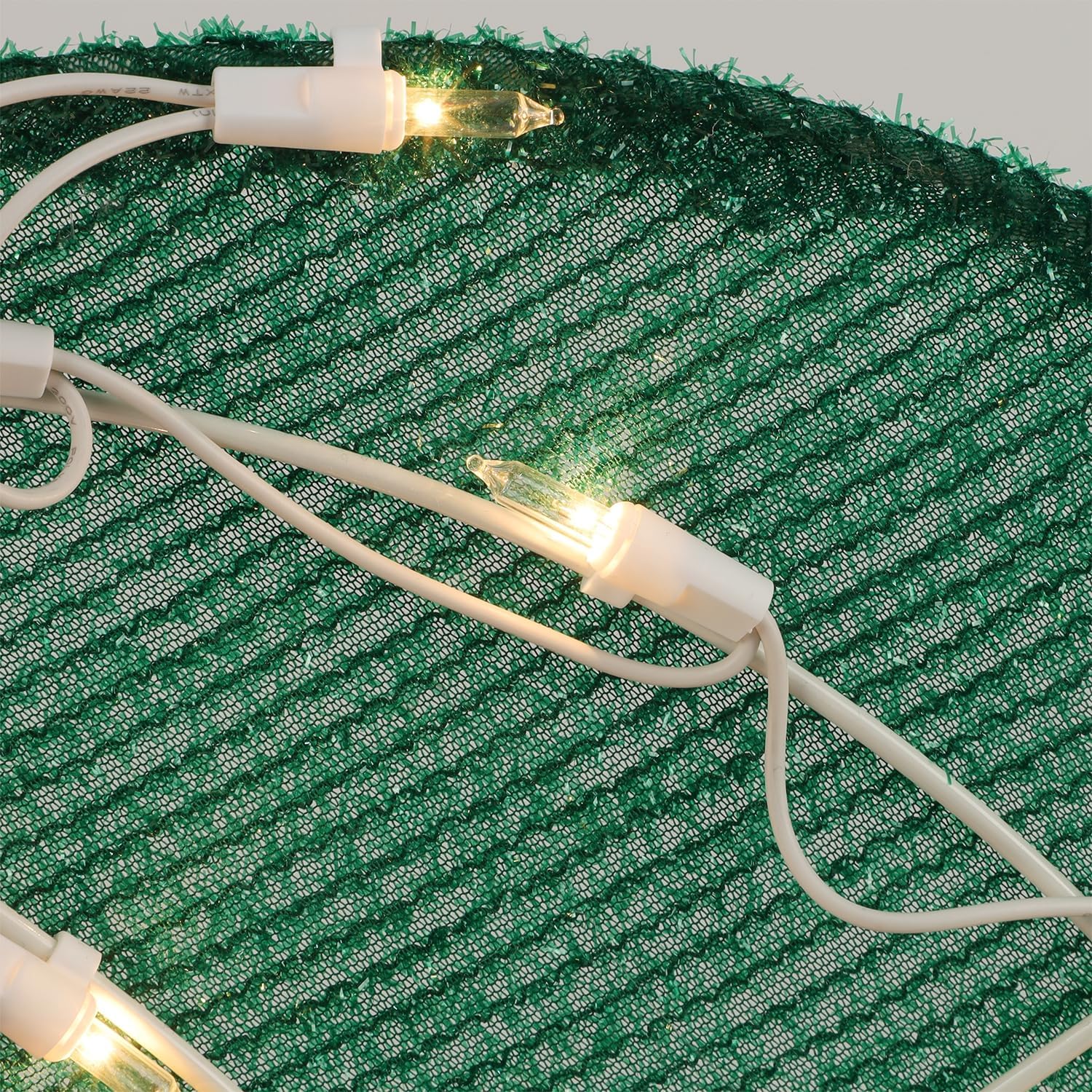 WATERGLIDE Lighted Christmas Santa Claus with Puppy, 26.5 Inch Pre-Lit 2D Tinsel Santa Walking Dog Xmas Outdoor Yard Decor with Lights, Light Up & Plug in for Festive Xmas Holiday Garden Lawn Display - Image 6