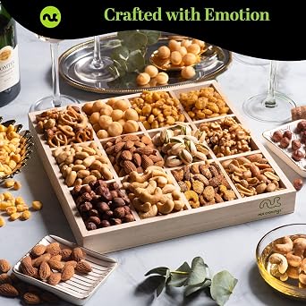 NUT CRAVINGS - Mixed Nuts Gift Basket (12 Assortments)