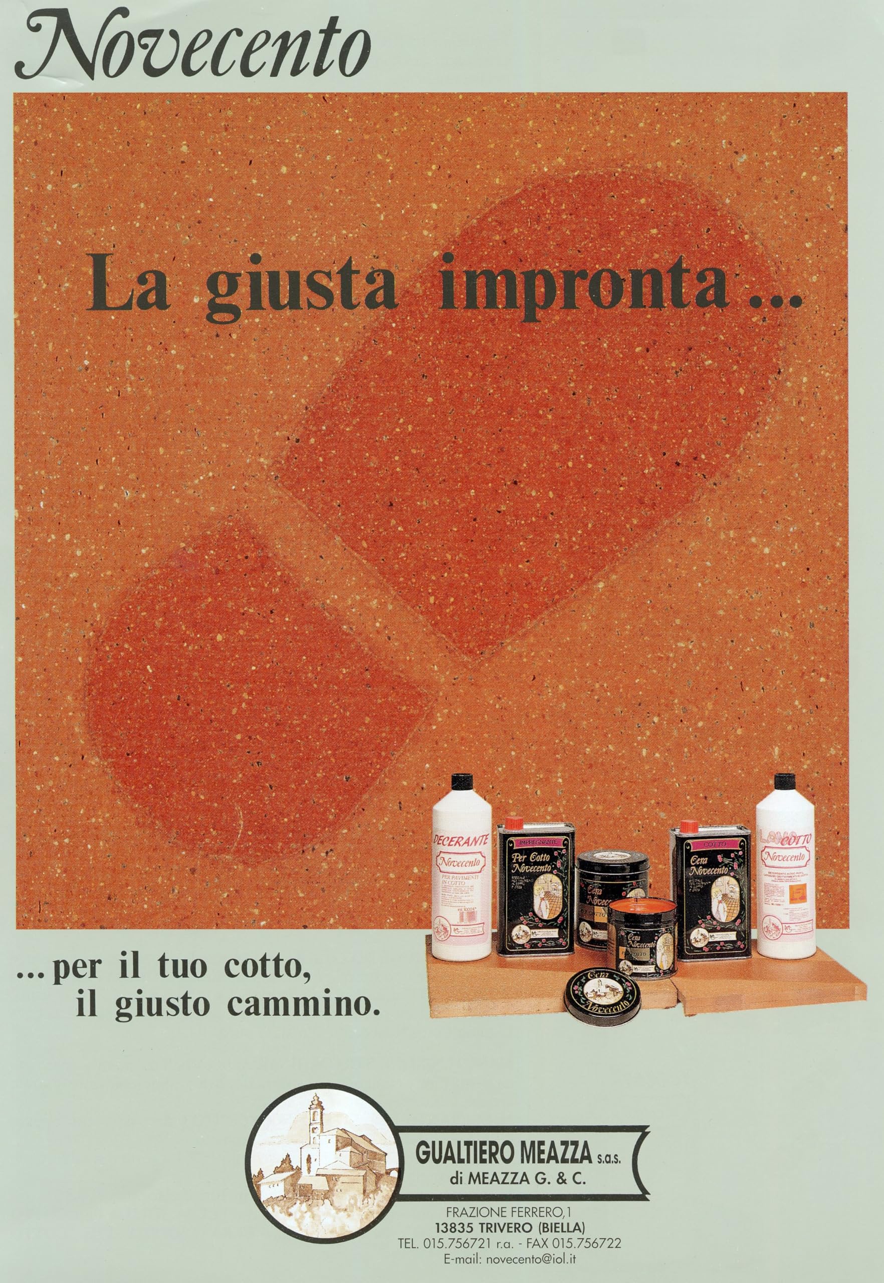CERA NOVECENTO Cera Liquida Cotto, Rosso Casale, 5 litri Cera liquida nutriente, ravvivante e protettiva per pavimenti in cotto, autolucidante