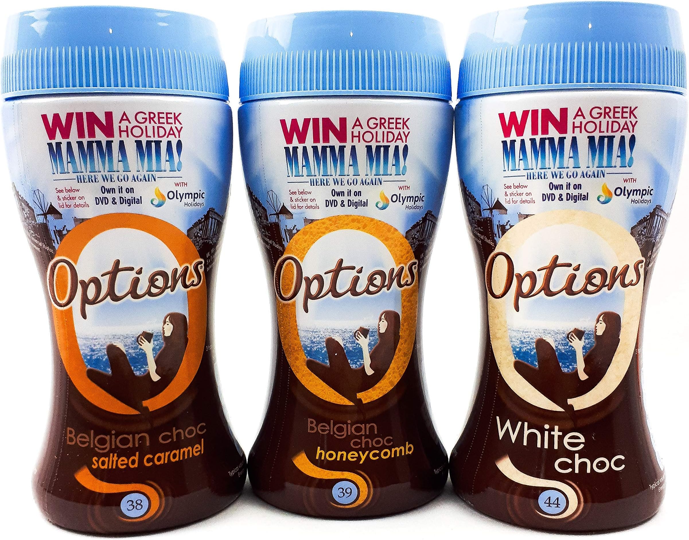 Options Salted Caramel Hot Chocolate Jar, 3 Pack, Hot Chocolate Drink Concentrate Bundle