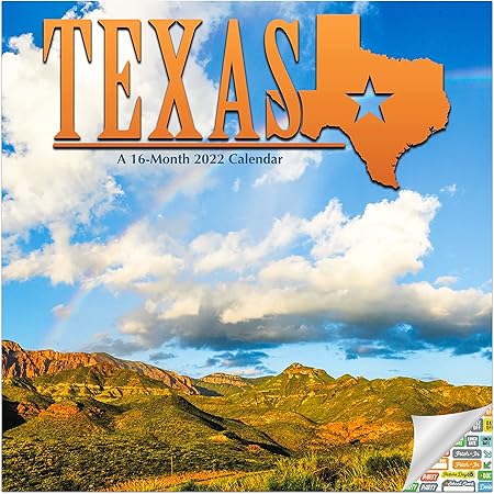 Lonestar Calendar 2022 Amazon.com : Texas Calendar 2022 -- Deluxe 2022 Texas Wall Calendar Bundle  With Over 100 Calendar Stickers (Lone Star State Gifts, Office Supplies)… :  Office Products