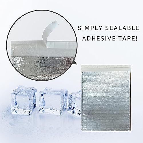 Miniatura 3 de Bolsa de almuerzo aislada reutilizable para enfriar y térmicas, bolsa enfriadora, caliente y frío, ideal para sándwich, aperitivos, bebidas,