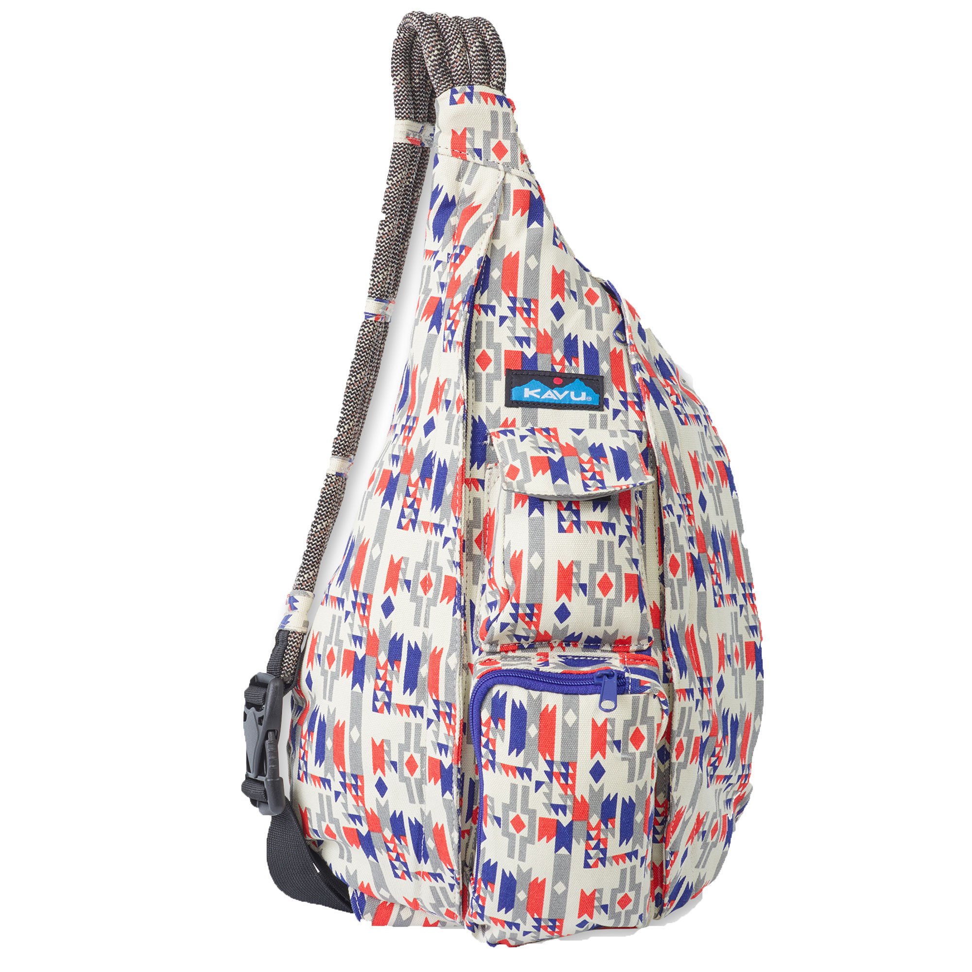 KAVU Original Rope Bag Sling Pack with Adjustable Rope Shoulder Strap - Mesa, Mesa, One size