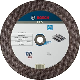 1x PRO Metal Longlife Cutting Disc for Large Angle Grinder and Bore 22.23 mm (for Steel, Ø 305 mm, Professional Accessory Large Angle Grinder)