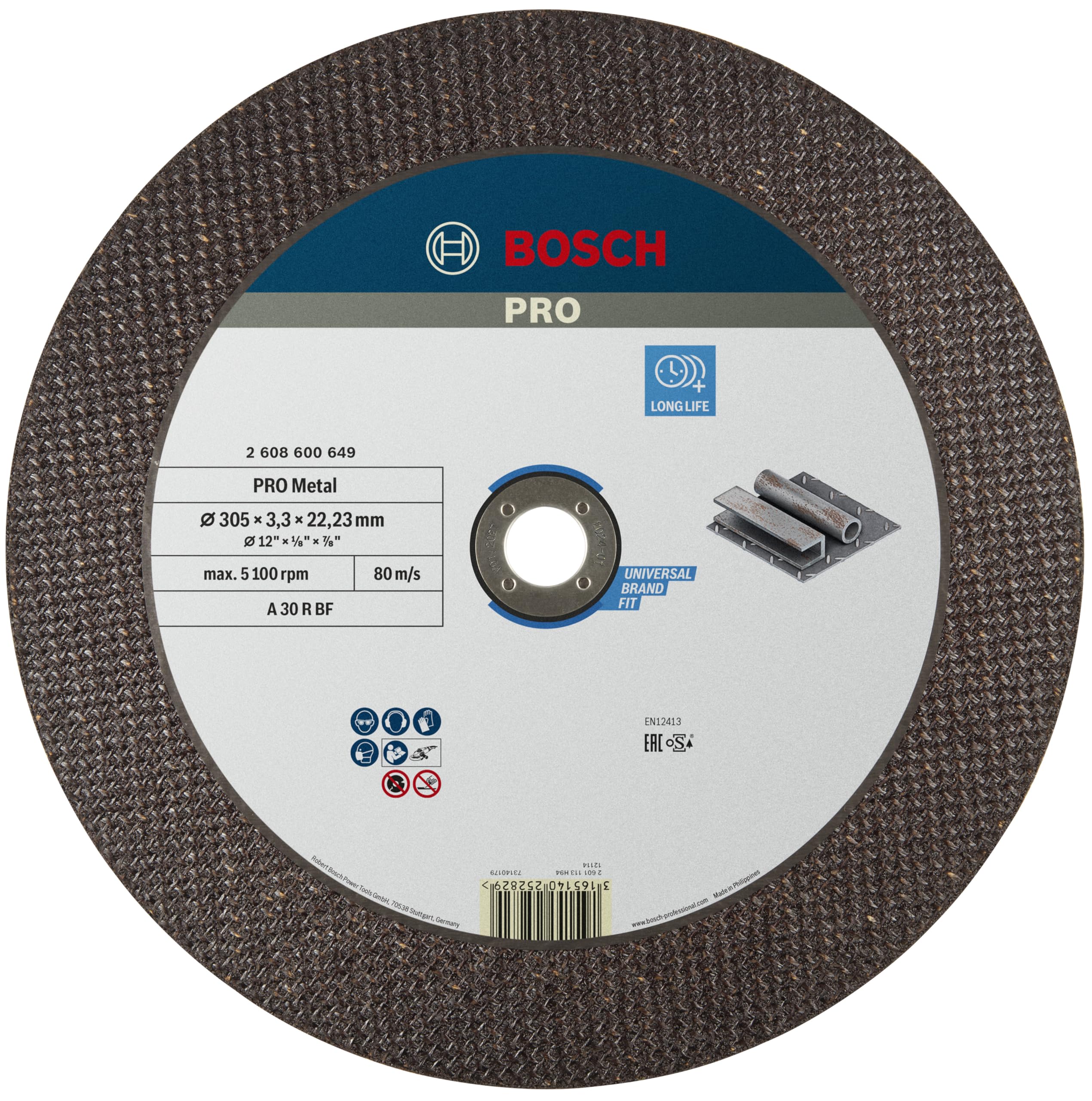 Bosch Professional Bosch Pro A30s Bf Flat Metal Cutting Disc