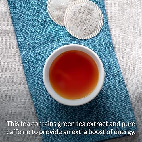 Miniatura 62 de The Republic of Tea HiCAF - Té negro con caramelo, 50 bolsas de té, té negro de alta calidad con alto contenido de cafeína