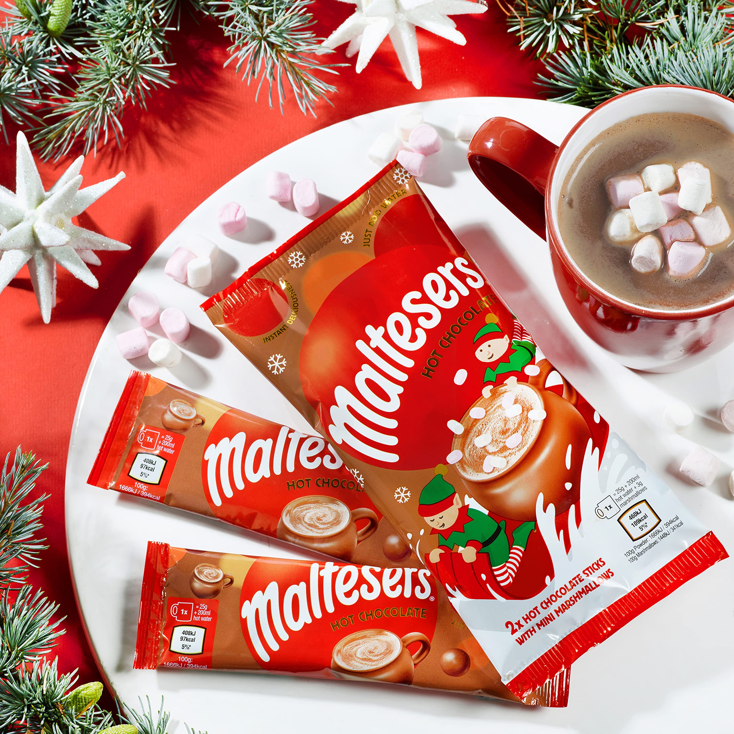 Galaxy & Maltesers - Hot Chocolate Gift Set, 6 Sachets With Festive - View #13
