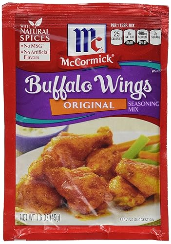 McCormick Mezcla de condimentos original Buffalo Wing (paquetes de 1.6 onzas) paquete de 4