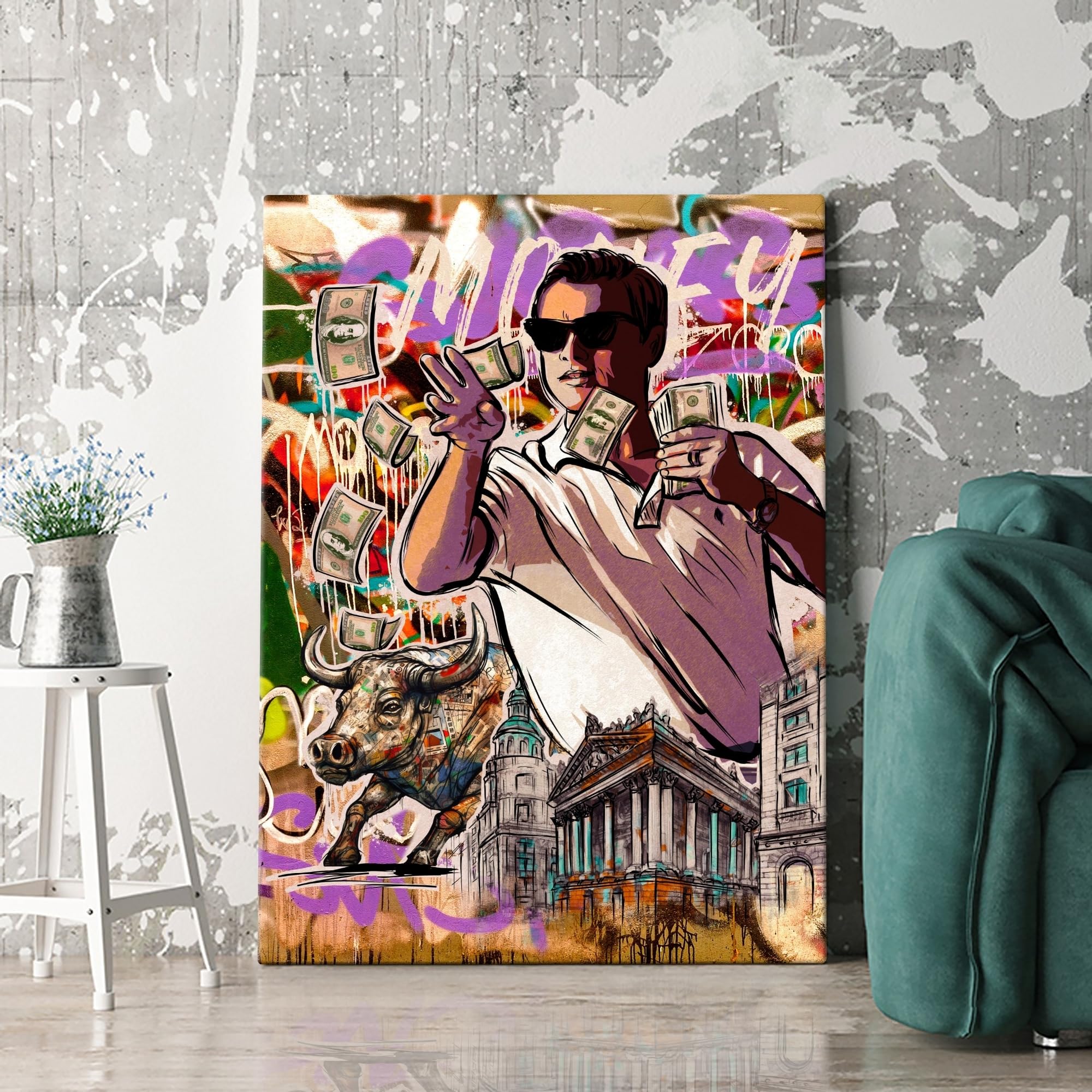 Stampa Su Tela Motivazionale 'L'Uomo Nell'Arena' - Quadro Con Citazione Ispiratrice Per Ufficio E Casa - 30,5 X 38 Cm