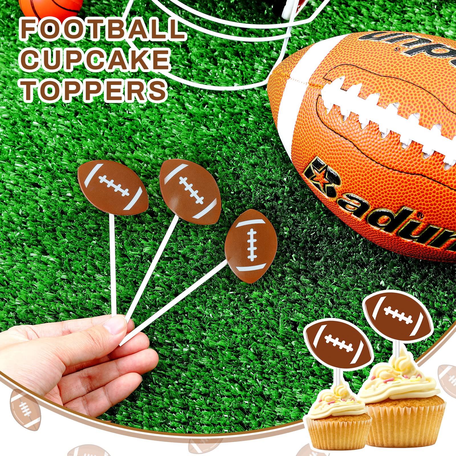 SHAPEPOTY 110 Pièces Balle Gâteau Topper, Mini Topper De Gâteau