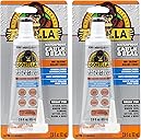Gorilla 100% Silicone Caulk, Waterproof Sealant, 2.8oz Squeeze Tube (Pack of 2) – Clear -10 Year Mold Resistant Kitchen, Window, Bath, Marine, Door and More