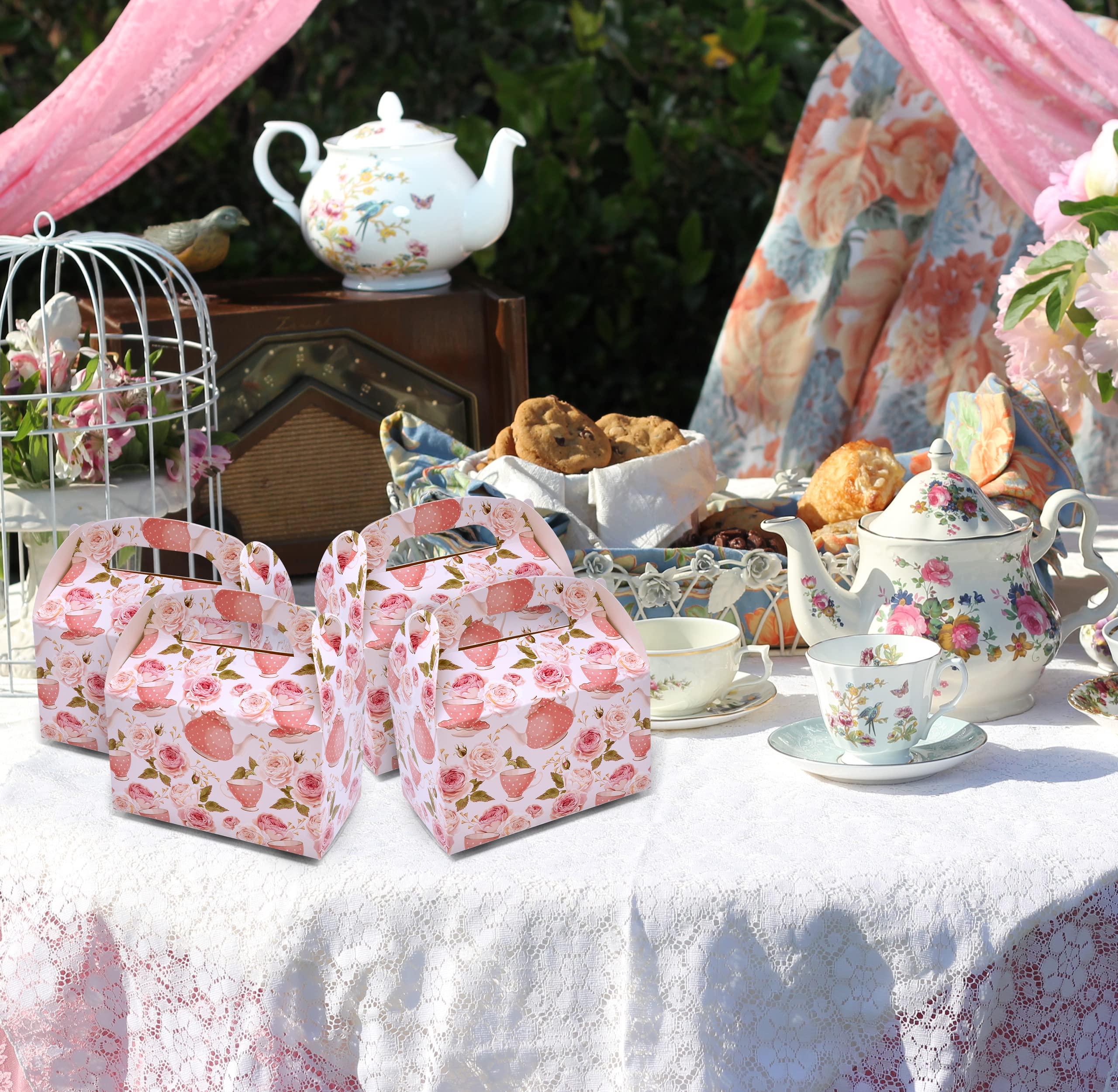 OPUHOHR Lot De 12 Boîtes Cadeaux Vintage En Forme De Théière