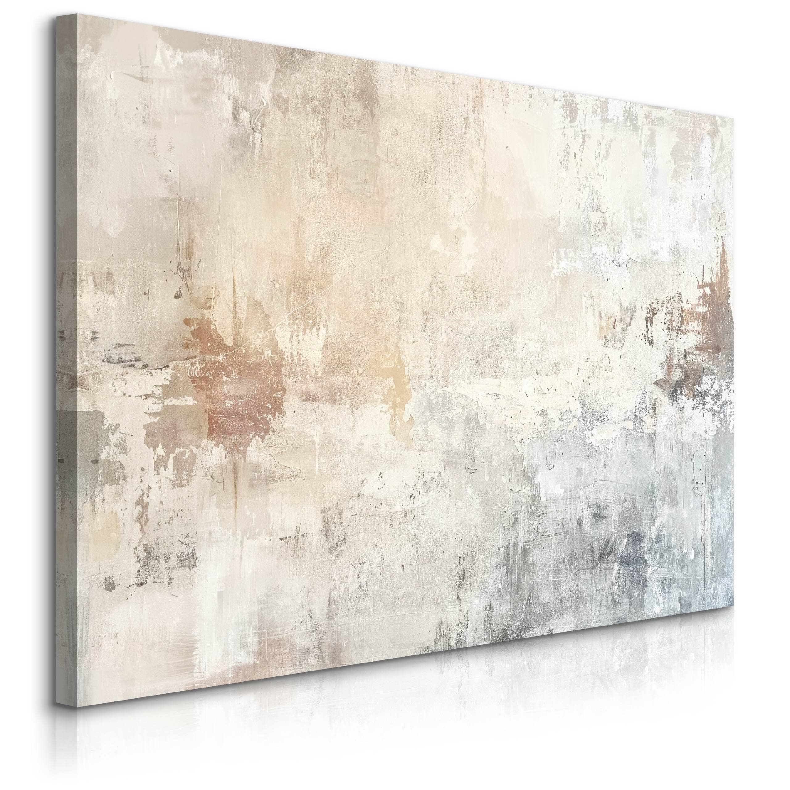 Muralo Wandbilder Abstrakter Beton, Aufhängefertig, Kunstdruck - 120x80 cm